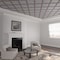 Ekena Millwork 33W x 33H x 38T Small Marrakesh Decorative Fretwork Wood Ceiling Panels, Walnut CELW33X33X0375MRKWA - alternate 1